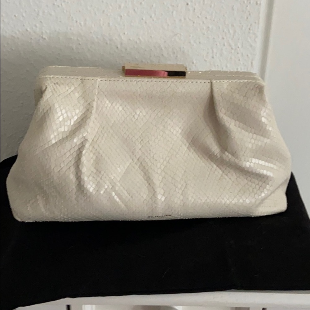 Demellier Florence Clutch in Off White